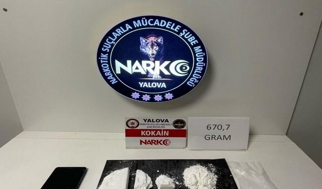 Yalova'da uyuşturucu madde operasyonu