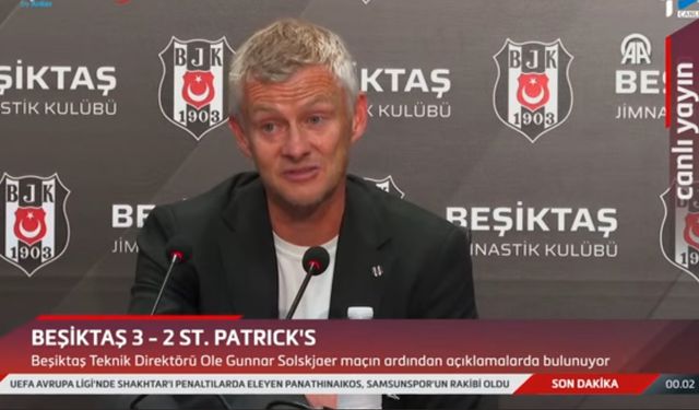 Ole Gunnar Solskjaer: Beşiktaş büyük bir camia
