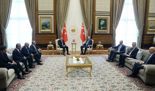 Cumhurbaşkanı Erdoğan, IKBY Başkanı Barzani'yi kabul etti