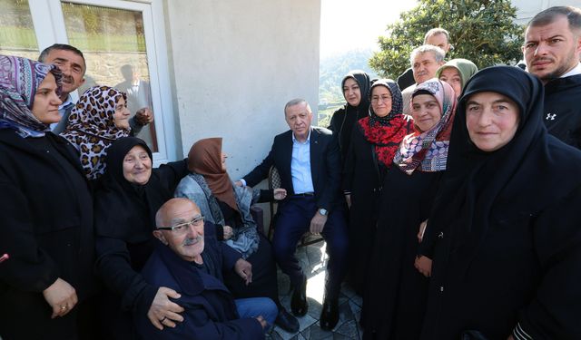 Cumhurbaşkanı Erdoğan'dan Ayder Yaylası'na ziyaret