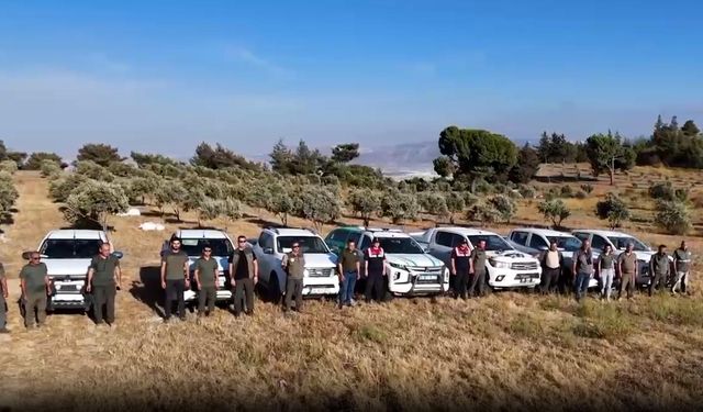 Dronla tespit edilen 9 kaçak avcı yakalandı / Video eklendi