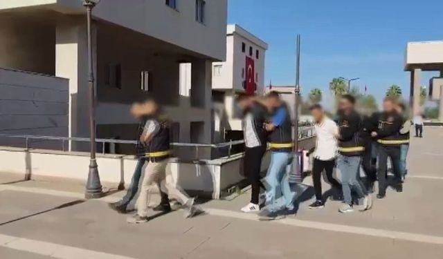 Osmaniye Haraç isteyip, iş yeri kurşunlayan 7 şüpheli yakalandı