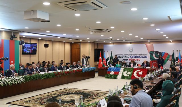 TBMM Başkanı Kurtulmuş, ‘Azerbaycan, Pakistan ve Türkiye Üçlü Parlamento Başkanları Toplantısı' kapanışında konuştu