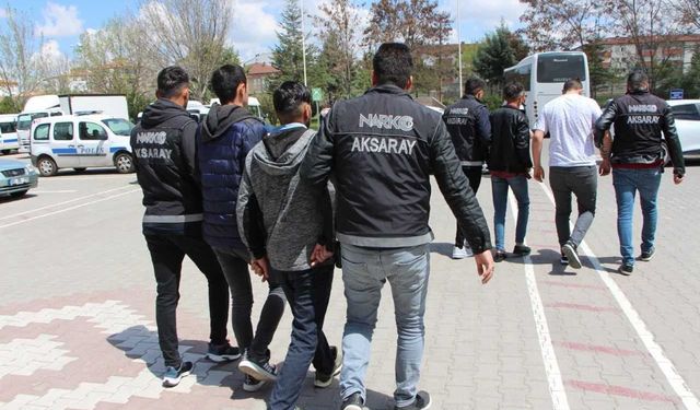 Aksaray'da uyuşturucu operasyonunda 154 şüpheliden 29'u tutuklandı