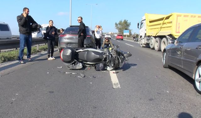 Eyüpsultan'da otomobile çarparak yaralanan motosiklet sürücüsü için seferber oldular