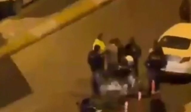 Küçükçekmece'de polise mukavemet gösteren alkollü sürücü gözaltına alındı