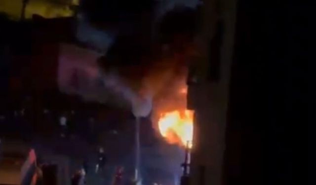 Pendik'te 10 katlı binada çıkan yangın söndürüldü