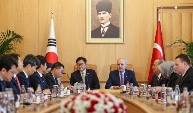 TBMM Başkanı Kurtulmuş, Güney Kore Ulusal Meclis Başkanı Won-shik ile görüştü