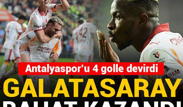 Hesap.com Antalyaspor - Galatasaray: 1-4