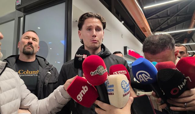 Trabzonspor'un yeni transferi Lovik'e coşkulu karşılama