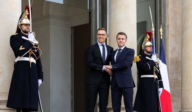 Macron, Finlandiya Cumhurbaşkanı Stubb ile görüştü