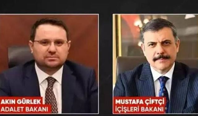 İçişleri Bakanı ve Adalet Bakanı değişti