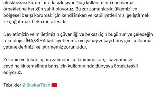 AK Parti'li Çelik Zekanın ve teknolojinin barış için kullanımında örnek teşkil ediyoruz