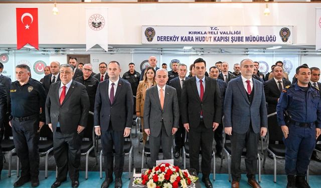 Bulgaristan' iş birliğiyle temin edilen elektronik malzemeler, Dereköy'de teslim alındı