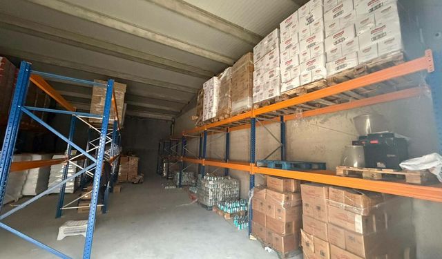 Bayram öncesi tarihi geçmiş ürünlere yeni tarih basılan depoya baskın