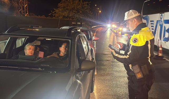 Bodrum'da bayram hareketliliği; polis ekiplerinden ilçe girişinde denetim