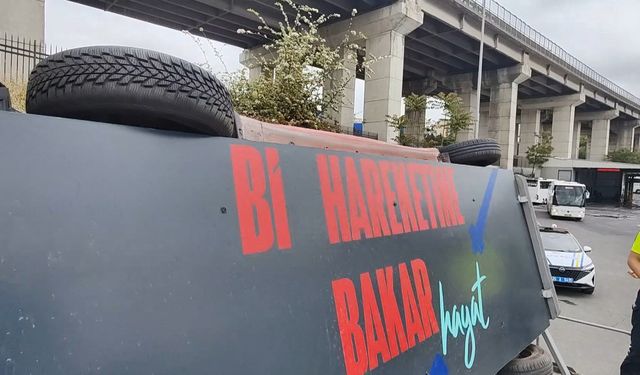 Kurban Bayramı öncesinde yolculara kaza simülasyon aracıyla emniyet kemeri denetimi