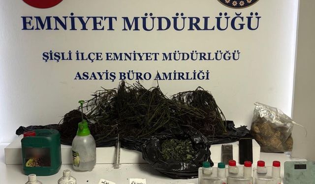 Şişli'de yangın ihbarına gittiler uyuşturucu serası buldular; değeri yarım milyon lira