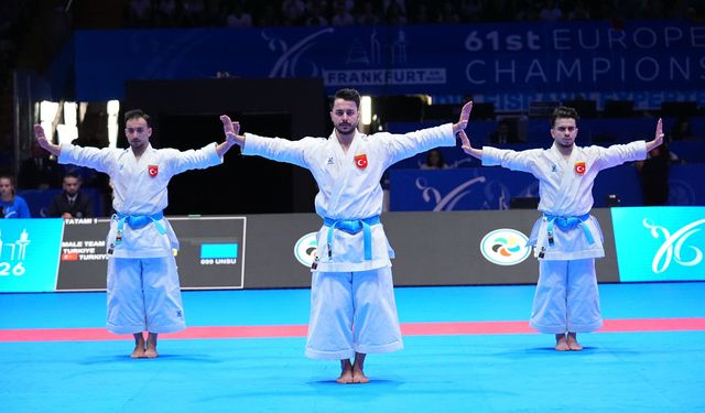 Türkiye Karate Erkek Kata Takımı Avrupa ikincisi oldu