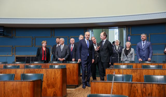 TBMM Başkanı Kurtulmuş, Finlandiya Parlamentosu Başkanı Halla-Aho ile görüştü