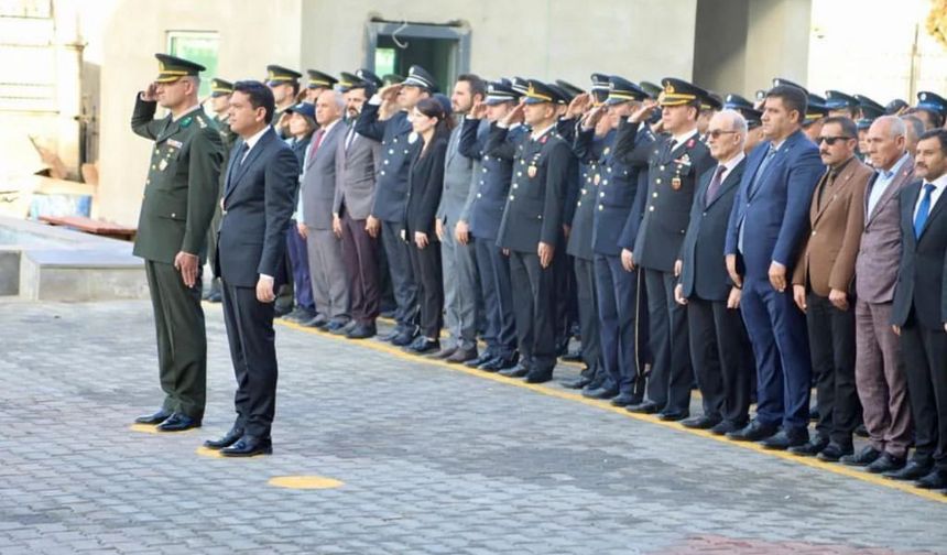 Kızıltepe protokolü ve vatandaşlar Atatürk’ü unutmadı