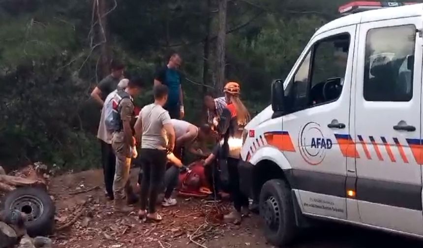 Hatay’da uçuruma düştü, 5 saatte kurtarıldı