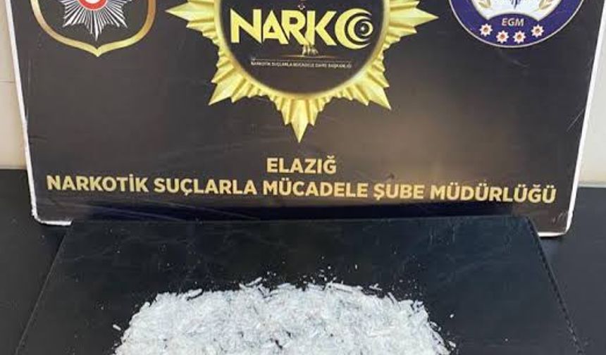 Elazığ’da ele geçirilen 20 kilo metamfetamine, 5 tutuklama