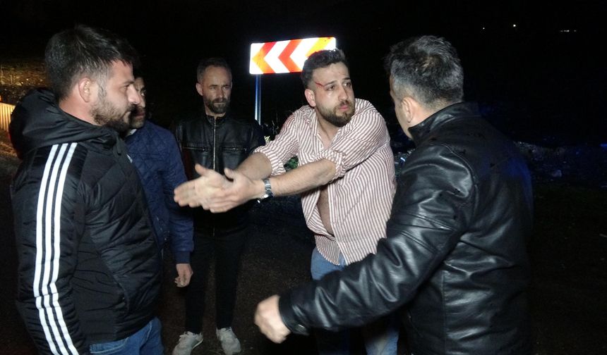 Erzurum’da otomobil dereye uçtu; 3 yaralı