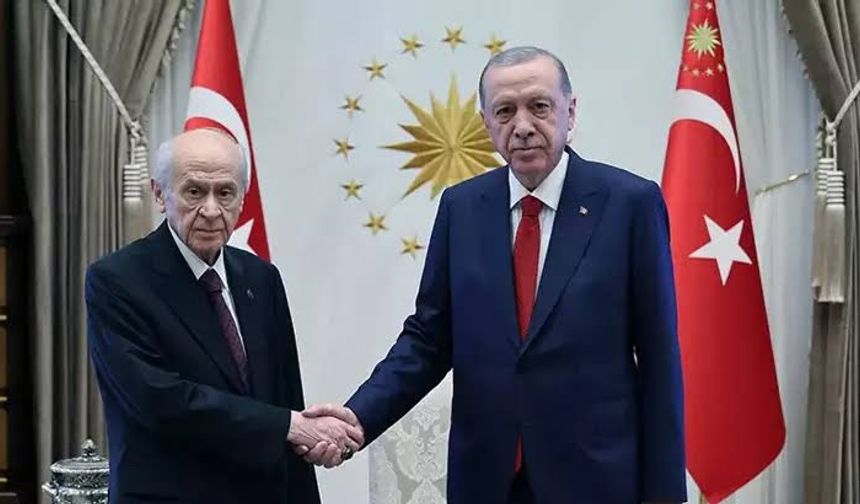 Cumhurbaşkanı Erdoğan ve Bahçeli bir araya geldi