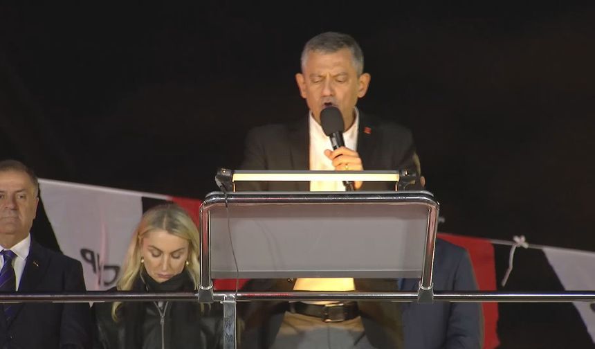 CHP Genel Başkanı Özgür Özel Şişli'de konuştu