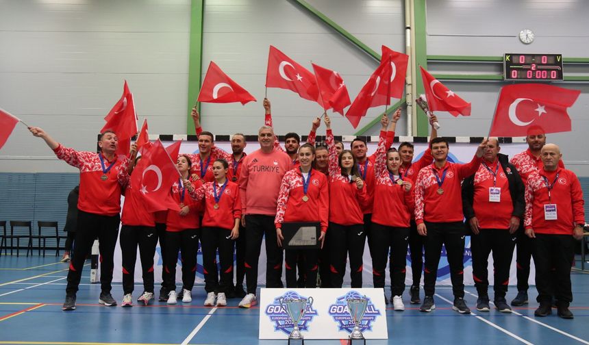 Kadın Goalball Milli Takımı, 4'üncü kez Avrupa Şampiyonu oldu