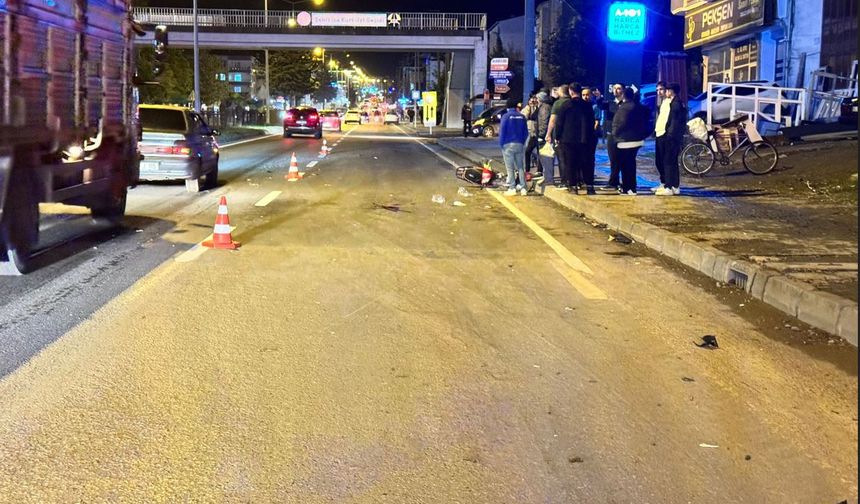 Otomobilin çarptığı elektrikli bisikletteki 13 yaşındaki Asaf, öldü