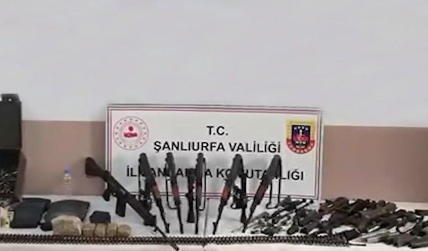 Şanlıurfa'da silah ve mühimmat ele geçirildi: 2 gözaltı