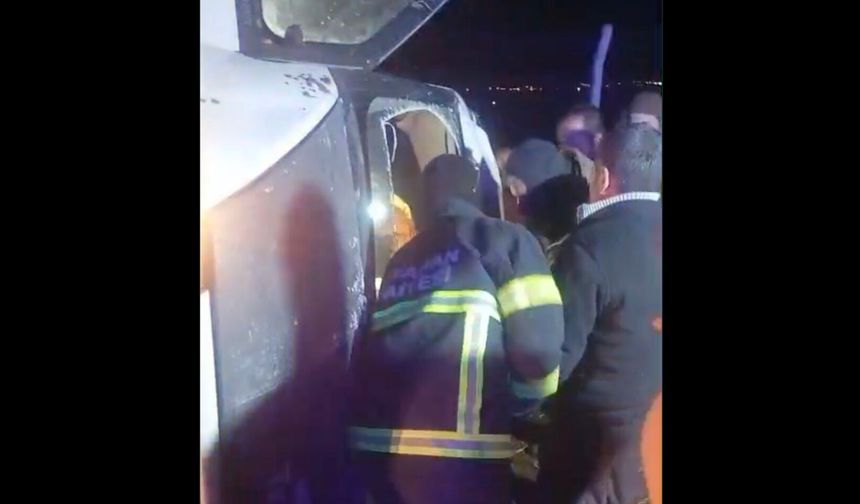 Adıyaman'da minibüs şarampole devrildi; 4 yaralı