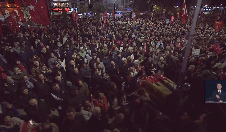 CHP Genel Başkanı  Özgür Özel Çatalca'da konuştu