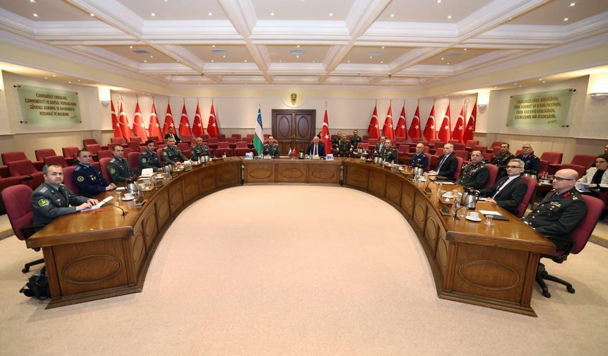 Bakan Güler, Özbek mevkidaşı Korgeneral Halmuhamedov ile bir araya geldi