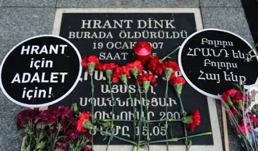 Hrant Dink ölümünün 19'uncu yılında anıldı