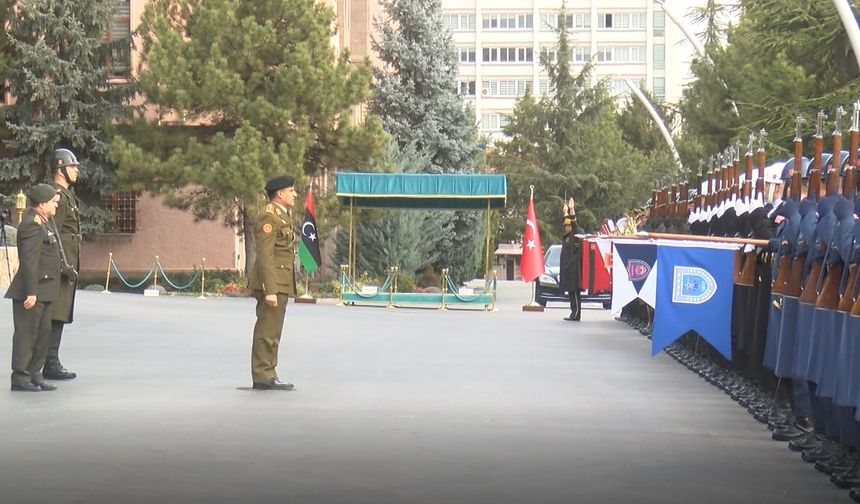 Bakan Güler, Libya Genelkurmay Başkan Vekili Korgeneral Al‑Namroush'u kabul etti