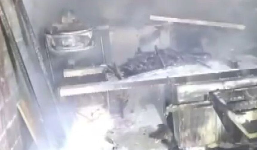 Adana'da mobilya atölyesinde yangın