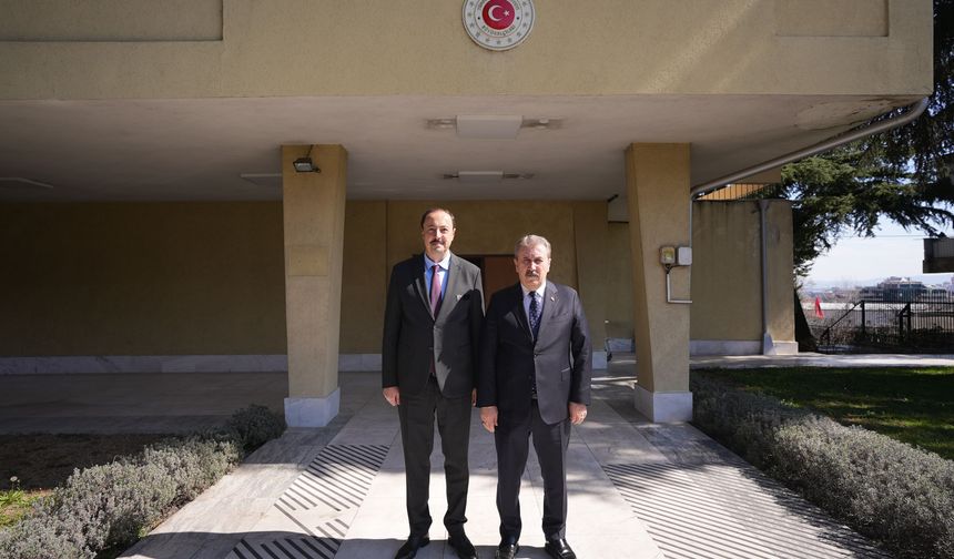 BBP Genel Başkanı Destici, Türkiye'nin Üsküp Büyükelçiliği'ni ziyaret etti