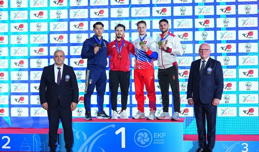 Avrupa Karate Şampiyonası'nda Enes Özdemir altın madalya kazandı