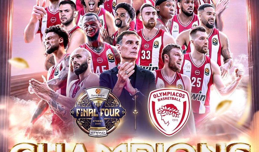 Euroleague'de şampiyon Olympiakos oldu